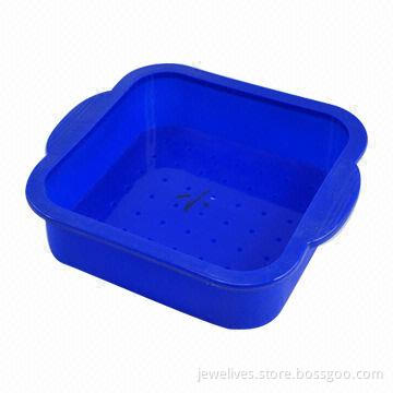 Square Silicone Lunch Box with Lid